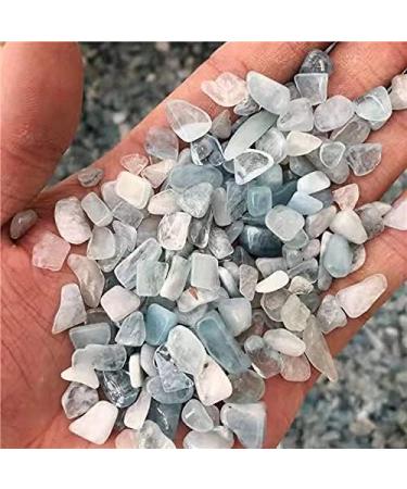 Crystal Rough Polished Minerals Gemstone Natural Quartz Crystal Chips Sky Blue Aquamarine Gravel for 100g 9-12mm - Buy Online on GoSupps.com