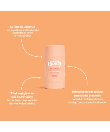Merci Handy - Deodorant SUN 55g - Clean Formula - Anti-Odor - 97% Ingredients of Natural Origin - Buy Online on GoSupps.com