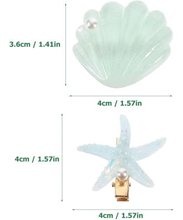 Beavorty 4 Pairs hair clips for girls hair jewelry girls hair accessories seashell hair clips seashell hair clip for girl decorative hair clip star hair clip women's alloy decorate cute - Buy Online on GoSupps.com