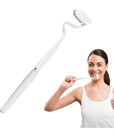 S-Shaped Toothbrush - Soft Bristles & Interdental Cleaning Brush | Reusable Silicone Head | Zah Transparent (1 Pack) - Buy Online on GoSupps.com
