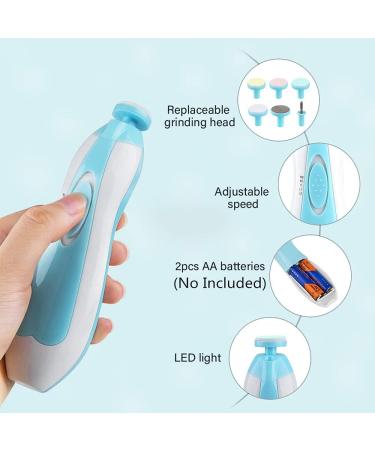 RIGHTWELL Electric Baby Nail Clipper with LED Light - Safe & Quiet Trimmer for Newborns to Kids - Buy Online on GoSupps.com