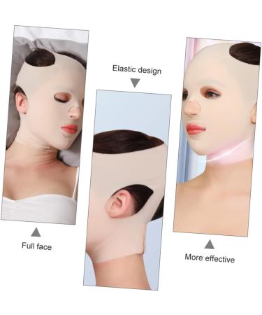 Beavorty 1Pc thin cheek Skin Lifting V- Shape Slimming chin cheek slim double chin strap sleep Skin Tighten Miss 50% spandex makeup skin tightening - Buy Online on GoSupps.com