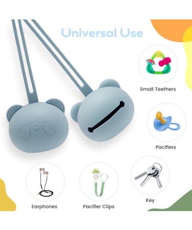 Buy Airfish BPA-Free Baby Bear Silicone Pacifier Box - Travel & Storage Solution for Girls - Safely Holds Pacifiers - Perfect for Baby Essentials - Buy Online on GoSupps.com