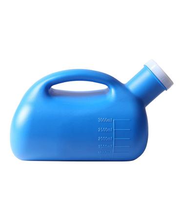 Urinals for Men Portable Male Urinal with Lid 3000 Ml Large Capacity Spill-Proof Urine Cups for Incontinence Elderly Travel Driving Camping Happy