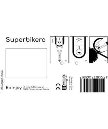 Bub-up Superbikero Bracelet for Bicycle & Scooter - Bright Integrated Mirror & Flexible Tape for Rear Mirrors & Turn Signals - Buy Online on GoSupps.com