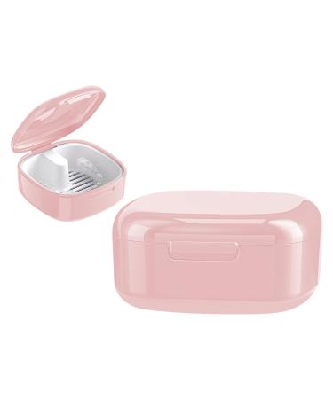 GMedHC braces with sieve portable prosthetic dose cover invisible tooth clipping storage box prosthesis box for bracket cleaning box pink b - Buy Online on GoSupps.com