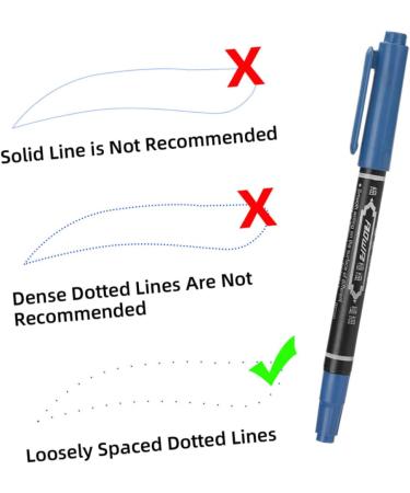 FRCOLOR 6pcs Eyebrow Pen White Eyeliner Pens Embroidered Eyebrow Pen Pen Multifunction Ink 13.9x1.8cm Blue - Buy Online on GoSupps.com