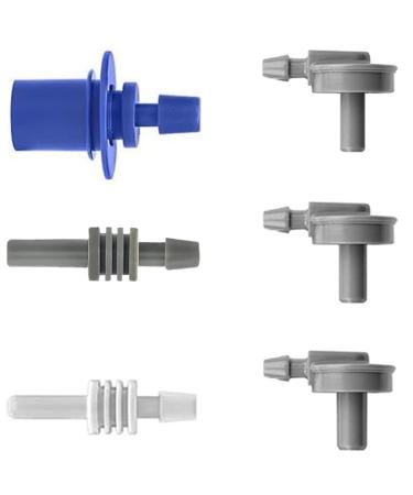 Replacement Blood Pressure Cuff Connectors Adapter HYINUS 6 Different Types of Connectors Hose Compatible with Omron BP5250 BP5450 BP7350 BP7450 & Almost All BP Monitors 6p