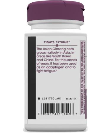 Nature's Way Asian Ginseng 60 Count - Standardized Herbal Supplement - Buy Online on GoSupps.com
