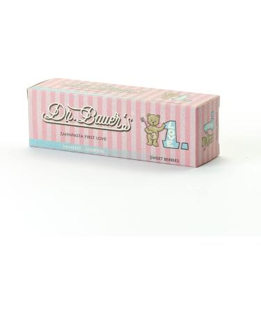 Dr. Bauer's First Love Sweet Berries Dentifrice pour b b avec fluor et 1 dentifrice sans fluorure (2 x 50 ml) Lot de deux vari t s 100 ml (Lot de 1) - Buy Online on GoSupps.com