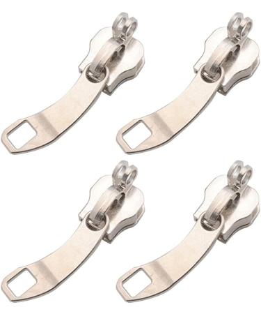 2 Pairs 8 Zipper Pull Metal Zip Slider Heads - DIY Clothing & Bag Accessories for Zipper Repair Kits - Buy Online on GoSupps.com