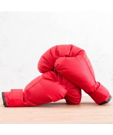 PiscatorZone Adult Boxing Gloves - Black & Red Kickboxing Professional Gloves (2 Pair) for Punch Bag - Buy Online on GoSupps.com