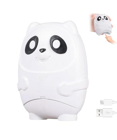 Automatic Nail Clippers Electric Nail Clipper with Debris Storage Box 2 in 1 Automatic Anti-Pinch 500mAh Panda Shape Type-C Low Noise Portable Fingernail Cutter
