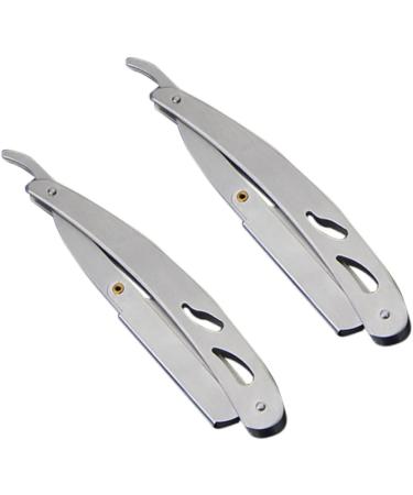 Cabilock Vintage Razor Holder Set | 4 Stainless Steel Manual Razor Holders for Men | Perfect for Safety & Straight Razors - Buy Online on GoSupps.com