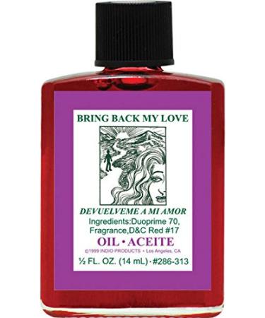 (1Pack) Indio Products Spiritual Anointing Oil- Bring Back Love 1/2oz