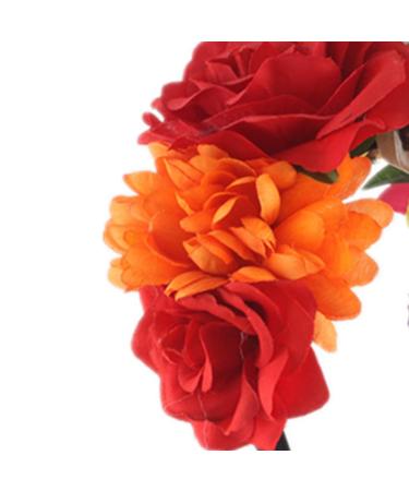 Buy Lurrose Day of the Dead Skull Headband - Halloween Mexican Crown Rose Hair Accessories for Women & Girls | Fast International Shipping - Buy Online on GoSupps.com