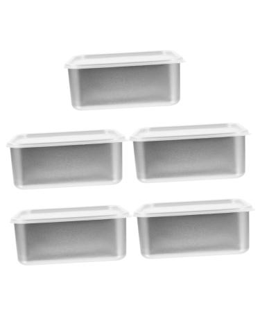 Alipis 5pcs Holder Stainless Food Portable Keeper Crisper Case Picnic Refrigerated Noodle Bread Fresh Lid