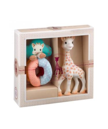 Sophie la Girafe Gift Set for Babies | Classic Creation Set 3 - Rattle & Teething Ring | International Shipping Available - Buy Online on GoSupps.com