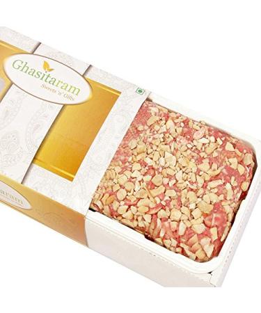 Ghasitaram Gifts Valentines Gift for Girlfriend/Boyfriend/Husband and Wife - Valentine Sweets - Roasted Cashew Strawberry Cake Valentine Sweets Roasted Cashew Strawberry Cake