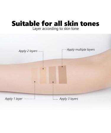 Vitiligo Cover Fluid for All Skin Tones - Waterproof Concealer Makeup 20ml for Men & Women - Buy Online on GoSupps.com