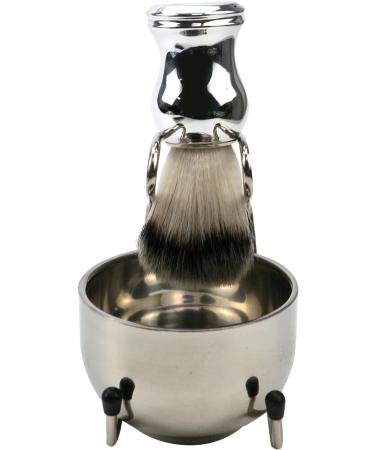 Tsnamay Men's Shaving Set - Stainless Steel Razor Brush & Bowl | Premium Shaving Accessories for a Smooth Shave - Buy Online on GoSupps.com