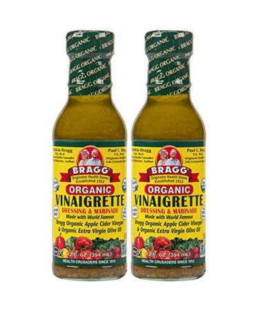 Bragg Dressing & Marinade Vinaigrette Organic 12 oz (Pack of 2)