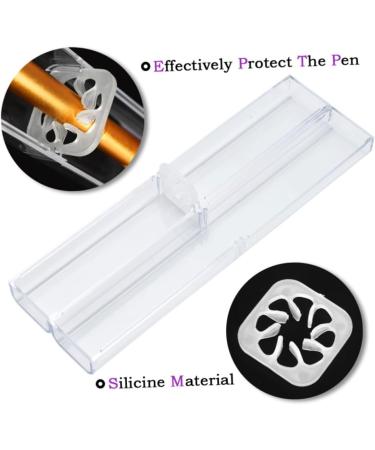 SOESFOUFU Storage Box Kit Semi-permanent Skin Microblading Storage Practice Eyebrow Pen Golden Manual with Pencil Storage Boxes - Buy Online on GoSupps.com