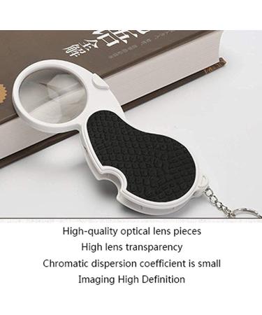 Magnifying Glass 5 Times HD Magnifier LED Light Magnifier Magnifier Magnifier Mini Folding Hand Magnifier Magnifier - Buy Online on GoSupps.com