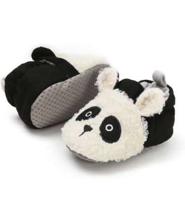 RVROVIC Baby Winter Snow Boots | Bowknot Anti-Slip Fleece Infant Toddler Prewalkers 12-18 Months B White Panda - Buy Online on GoSupps.com