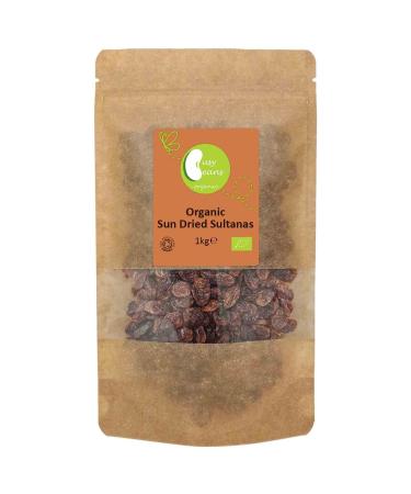 Organic Sun Dried Sultanas - Certified Organic- by Busy Beans Organic (1kg) - Buy Online on GoSupps.com