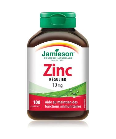 Jamieson Zinc 10mg 100 Tablets