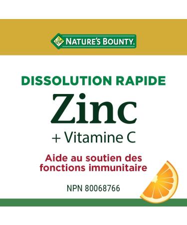 Nature's Bounty Vitamin C + Zinc Multi-coloured 60 Quick Dissolve Tablets - Buy Online on GoSupps.com