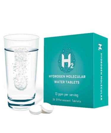 Hydrogen Water Tablets Molecular Hydrogen Tablet for Drinking Water with Magnesium | Highest Concentration H2 13 PPM | Energy Booster Enhance Performance & Recovery | 36 Tablets