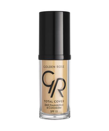 Golden Rose - Total Cover 2in1 Foundation & Concealer - 03 - ALMOND