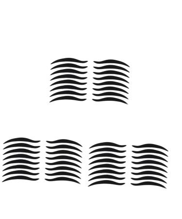 FRCOLOR 240 Pairs Double Back Tape Cat Eye Eyeliner Stickers Eye Make-up Stickers Double Eyelid Tape Eyeliner Eyeshadow Sticker Black Eyeliner Sticker Adhesive Tape Smoky