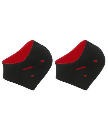 1 pair of moisturizing heel socks Fuzzy Toeless Spa socks lined with gel for healing and treating dry open toe socks heel socks for dry cracked feet