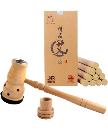 Pure Natural Moxa Sticks & Portable Healing Box | Chinese Wormwood Moxibustion for Muscle Pain Relief - Buy Online on GoSupps.com