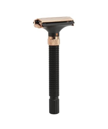 Jauarta Metal Safety Double Edge Razor Handle - Reusable Long Shaving Handle for Men & Women | Black | International Shipping Available - Buy Online on GoSupps.com