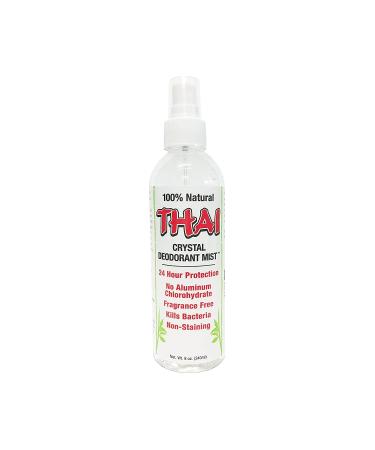 THAI Natural Crystal Deodorant Mist Spray (8 Fluid Ounces) 8 Fl Oz (Pack of 1)