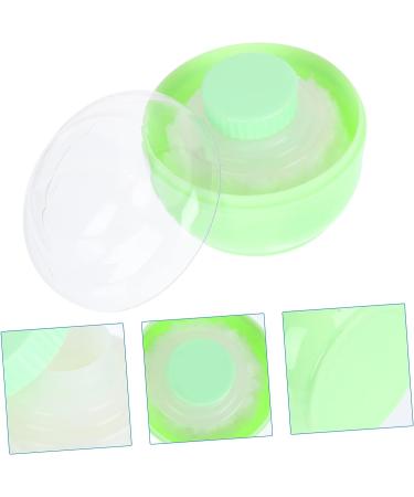 FOMIYES 6 Pcs Powder Puff Travel Set - Baby Powder, Lotion, Makeup - Green Sponge Container | Empty Box for Makeup & Baby Products - Buy Online on GoSupps.com