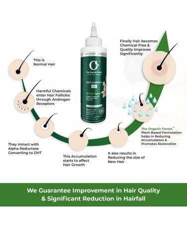 Organic Forest Hair Fall Control Oil - 100% Chemical Free | Argan Almond Coconut Onion & Bhringraj | Hair Oil for Men & Women | 3.4 fl. Oz - Buy Online on GoSupps.com