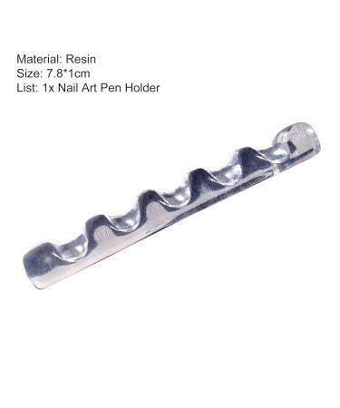 Manicure Pen Holder - Solid Shatterproof Mini Nail Art Brush Stand for Girls - Transparent - Buy Online on GoSupps.com