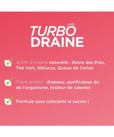 Fort Pharma - TurboDraine Citrus | Food supplement Elimination & Drainage based on Green Tea - Weight loss | Solu - Buy Online on GoSupps.com