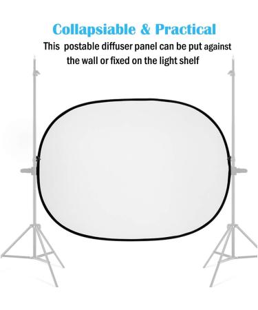 Collapsible Sun Reflector Diffuser Panel 59x39.3 Inches - Ideal for Photo Studio & Outdoor Portrait Photography - Buy Online on GoSupps.com