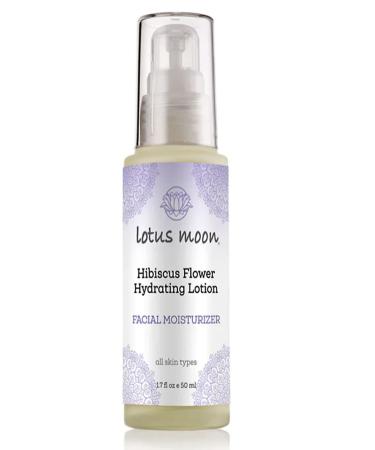 Lotus Moon - Hibiscus Flower Hydrating Lotion | Facial Moisturizer Plant-Based Clean Cruelty-Free Functional Skincare (1.7 fl oz | 50 ml)