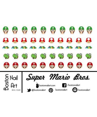 Super Mario Bros. Waterslide Nail Decal - 50pc
