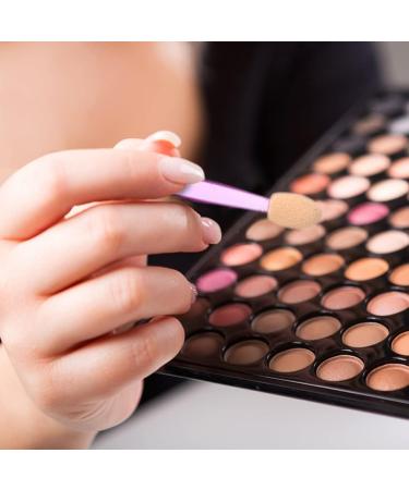 Beaupretty 50pcs Double Ended Eyeshadow Brush Makeup Wand Beauty Kit Pink Woman Disposable Accessories Plastic - Buy Online on GoSupps.com