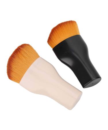 Buy Tyenaza 2Pcs Cosmetic Brush Set - Soft Dense Hair Loose Powder & Blush Brush for Flawless Makeup - International Shipping Available - Buy Online on GoSupps.com