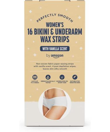 Buy Amazon Bikini Wax Strips - Vanilla Fragrance Gentle Fabric 16 Pieces 4-Pack for Smooth Bikinizone - International Shipping Available - Buy Online on GoSupps.com