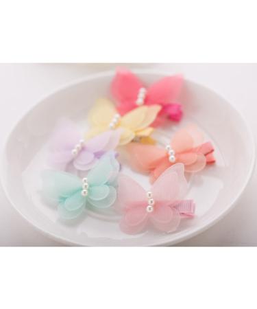 Frcolor Baby Girls Hair Clips - 8 Piece Toddler Bow & Pearl Butterfly Snap Barrettes for Kids - Buy Online on GoSupps.com